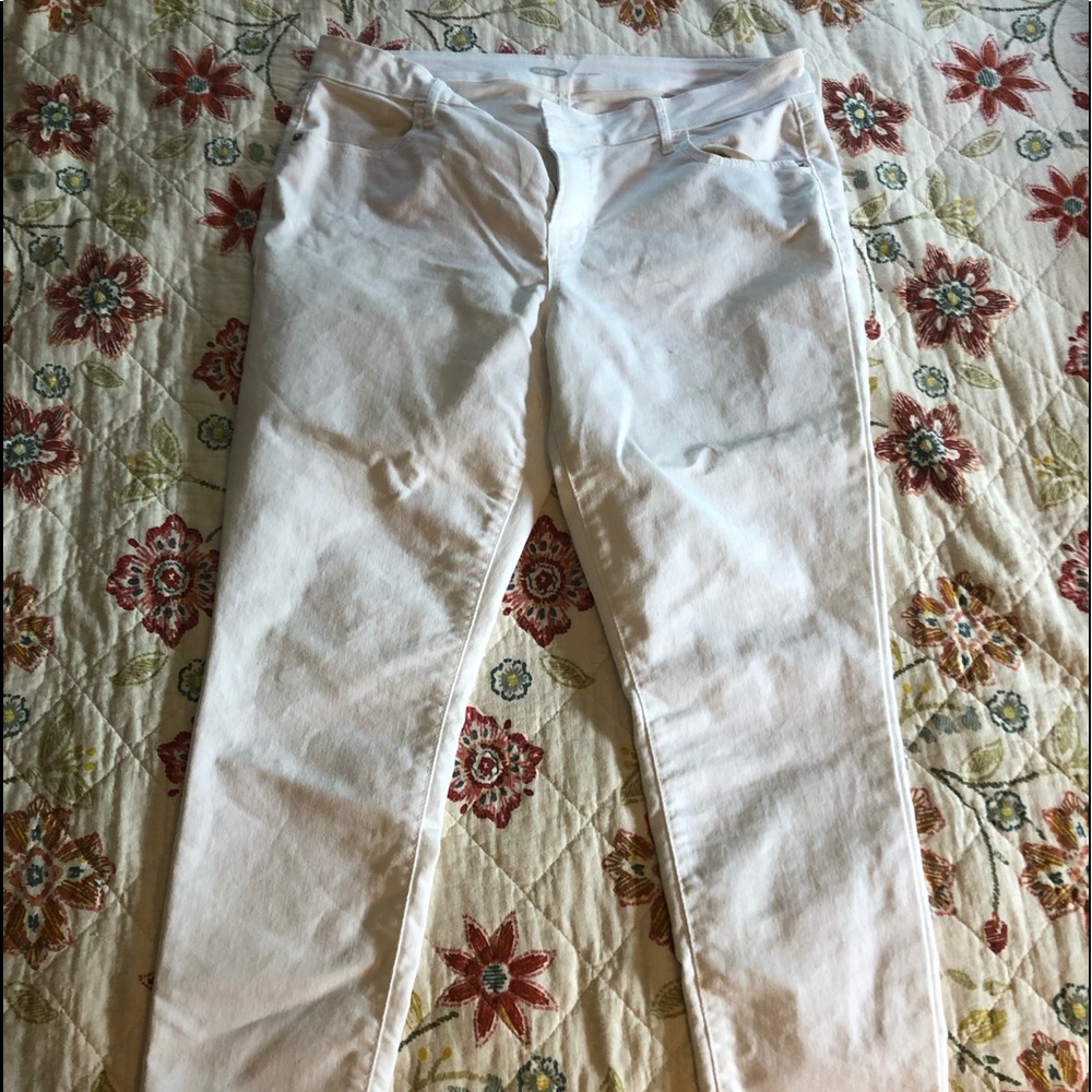 Old navy white skinny jeans size 14